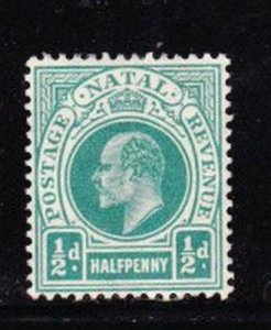 Album Treasures Natal Scott # 101  1/2p Edward VII  VF Mint Hinged