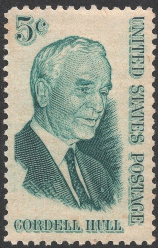 SC#1235 5¢ Cordell Hull Issue Single (1963) MNH