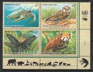 1998 UN-Vienna - Sc 238a - MNH VF - PB LR - Endangered species