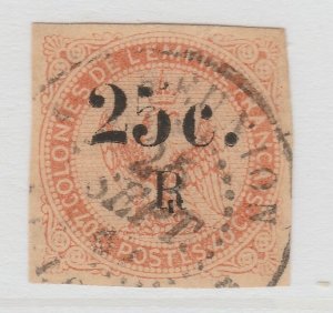 French Reunion 1885 25c on 40c Very Fine Used Stamp A20P58F3373-