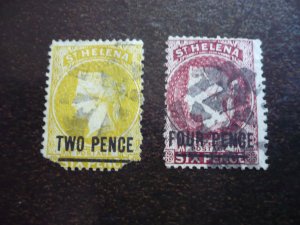 Stamps - St. Helena - Scott# 19,21 - Used Part Set of 2 Stamps