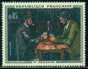 FRANCE SCOTT # 1016, PAINTING, THE CARDPLAYERS, MINT, OG, NH, GREAT PRICE!