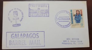 O) 1976 ECUADOR, POST OFFICE GALAPAGOS, MARIUXI FEBRES CORDERO, SOUTH AMERICAN S