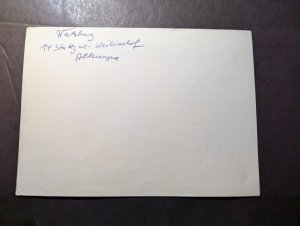 1960 British Samoa Airmail First Flight Cover FFC to Leipzig DDR Germany