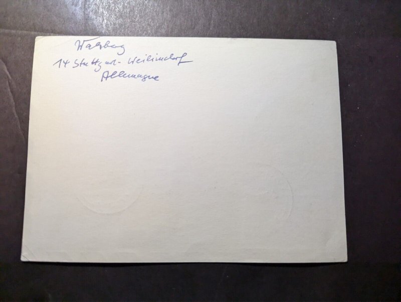 1960 British Samoa Airmail First Flight Cover FFC to Leipzig DDR Germany