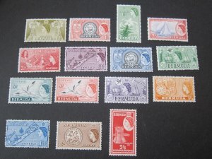 Bermuda 1953 Sc 143-48,150-56,158-59 MH