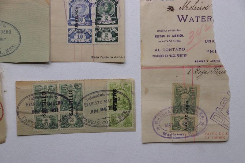 Mexico lot Revenue check Fancy Cancel Municipal Monterrey Porfirio Diaz Saltillo