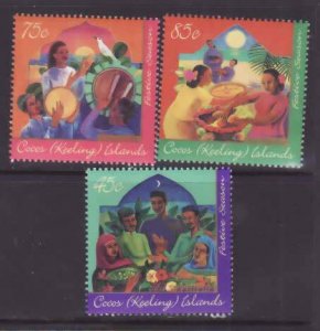 Cocos (Keeling) Is.-Sc#316-8- id8-unused NH set-Festive Season-1996-