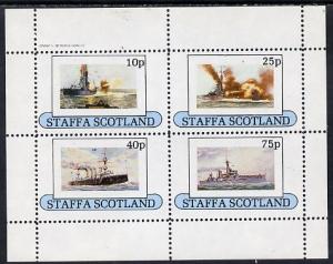 Staffa 1982 Battleships perf  set of 4 values (10p to 75p...