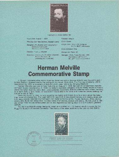 US SP652 Herman Melville Souvenir Page #2094