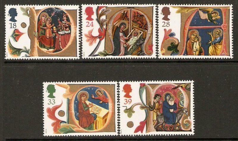 GB SG1582/6 1991 CHRISTMAS MNH