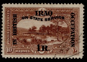 IRAQ GV SG O28, 1r on 10pi red-brown, FINE USED. Cat £16.