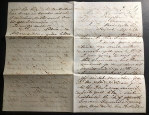 1884 Carcarana Argentina Commercial cover To New York USA Original Letter