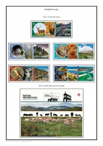 PORTUGAL 1853 - 2021  PDF PDF(DIGITAL) STAMP ALBUM PAGES