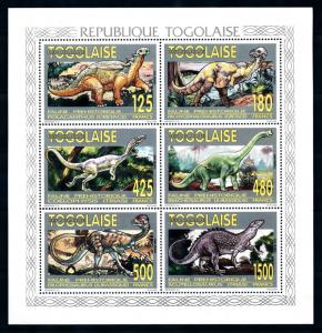 [75890] Togo 1994 Prehistoric Animals Dinosaurs Mini Sheet MNH