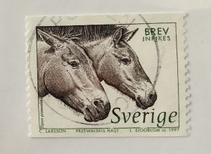 Sweden 1997 Scott 2220 used - (5k),  Wild Animals, Horse, Equus przewalskii