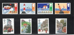 Great Britain #1107-0, 1111-4  F/VF, Mint NH, 2 sets, PostOfficeFresh ...2480612