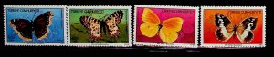 TURKEY Sc 2421-24 NH ISSUE OF 1988 - BUTTERFLIES - (JA25)