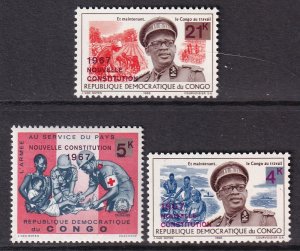 Congo Democratic Republic 601-603 MNH VF