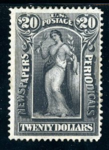 USAstamps Unused VF US 1895 $20 Periodical Scott PR111 OG MVLH