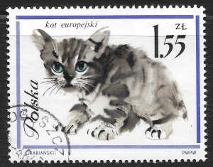 Poland #1222 1.55z Persian Cats