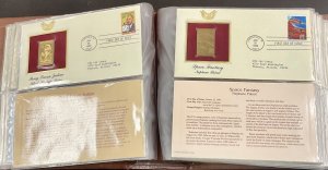 37 Golden Replicas US Stamps 22kt Gold Surface album FDC covers 1992-1993