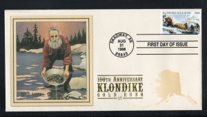 US FDC #3235 Byron Birdsall Skagway AK Alaska Klondike Gold Rush Aug.21, 1998