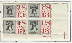 United States  Plate  Block of 4  mnh SC  c62