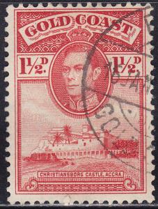 Gold Coast 117 USED 1938 Christiansborg Castle, Accra