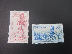 French Togo 1941 Sc B10B-C set MH