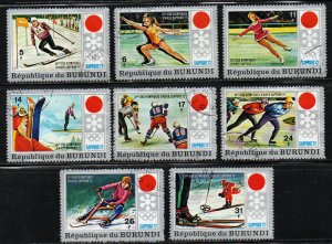 Burundi SC #385-392 Used