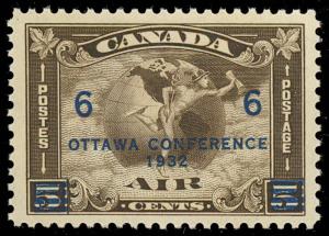 Canada C4 XF NH Airmail Stamp Unitrade $120.00 - Stuart Katz