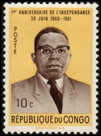Congo Democratic Republic 381 - Unused-NG - 10c Pres. Joseph Kasavubu (1961)