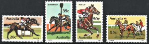 Australia SC#691-694 20¢-55¢ Champion Racehorses (1978) MNH