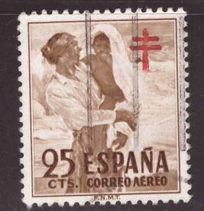 SPAIN Scott RAC12 Used Postal tax airmail stamp