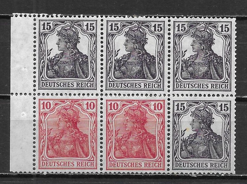 Germany 100c Michel HBL21 Booklet Pane Unused LH (*sch)