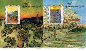 2025 12 - SIERRA LEONE  - VINCENT VAN GOGH 135TH        2X 1V    MNH **