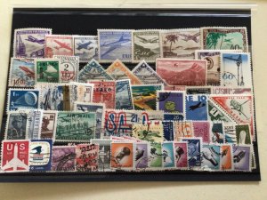 Worldwide Air related mint never hinged & used stamps Ref A4595