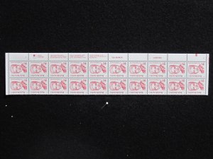 US - SCOTT# 2938 - PLATE# STRIP 20 - MNH - CAT VAL $37.00