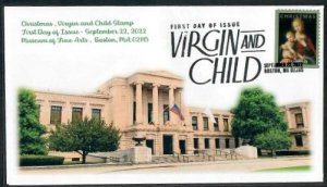 5721 - FDC - 60c Christmas Virgin & Child - Wally Jr Version #3 - BWP