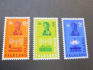 Falkland Islands 1962 Sc 143-5 set MH