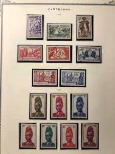 Cameroun 14ea Album Pages - Stamps in mounts - See Scans