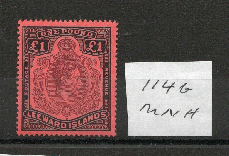 LEEWARD ISLANDS £1 SG114b superb MNH condition.