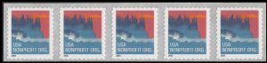 US 3785 Sea Coast Nonprofit 5c coil strip APU (5 stamps) MNH 2003