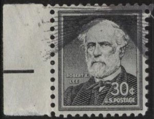 US 1049 (used) 30¢ Robert E. Lee, black (1955)