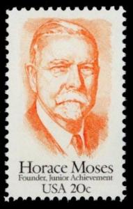 1984 20c Horace Augustus Moses, Junior Achievement Scott 2095 Mint F/VF NH