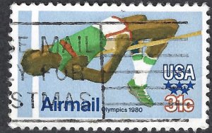 United States #C97 31¢ Olympics - High Jump (1979). Used.