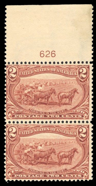 United States, 1898 Trans-Mississippi Issue #286 Cat$145+, 1898 2c copper red...