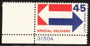 United States E22 - FVF MNH - Plate # single