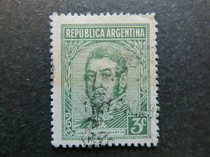 1935-51 A4P29F44 Argentina WMK RA in Sun 3c Used-